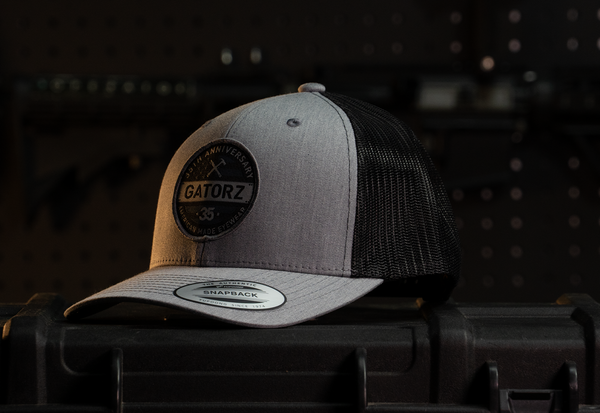 Snap back Heather / Black Woven 35th Anniversary Patch