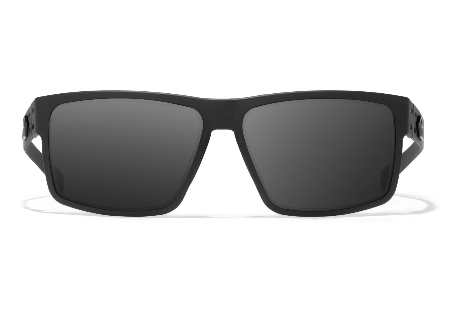 Gatorz Rig Non-Polarized Hand Crafted Aluminum Sunglasses - Made in the USA (Black with Black Logo/Smoke Non-Polarized)