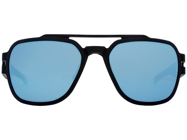 Matte Blackout / Smoke Polarized w/ Blue Mirror